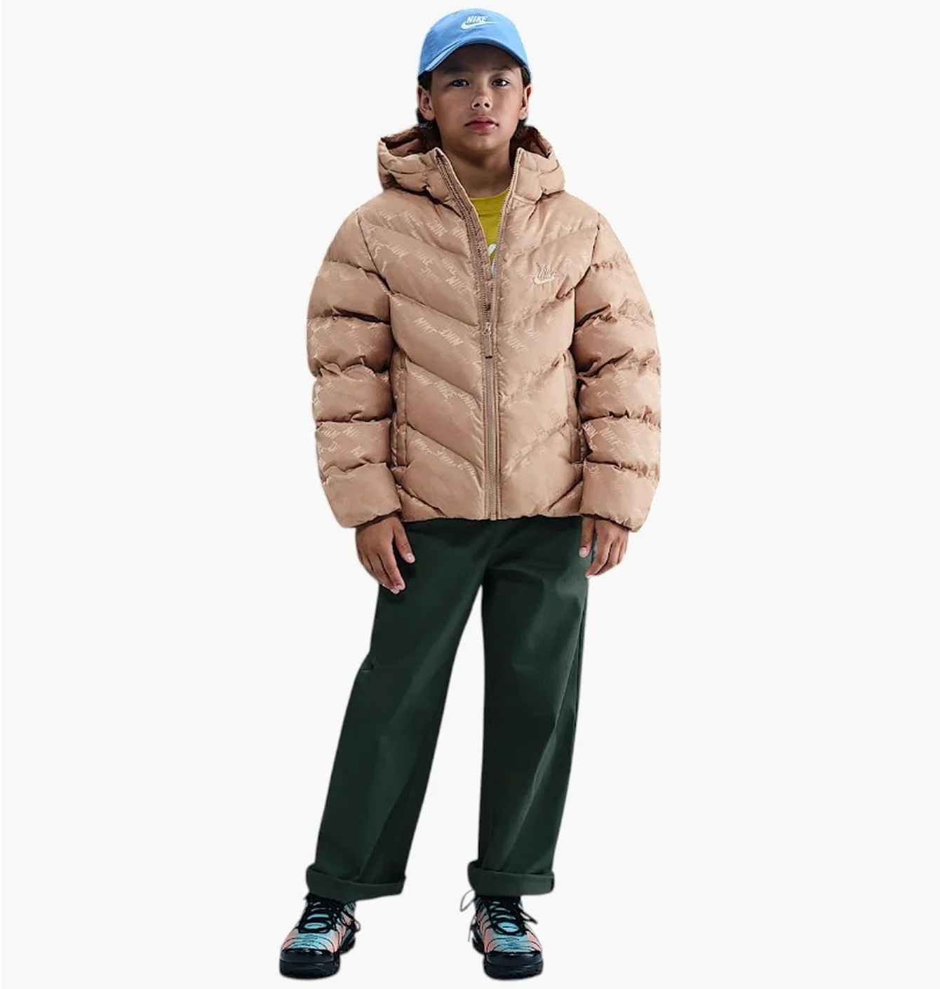 Пуховик дитячий Nike K Nsw Tf Adp Puffer Gx Beige HQ9374-200