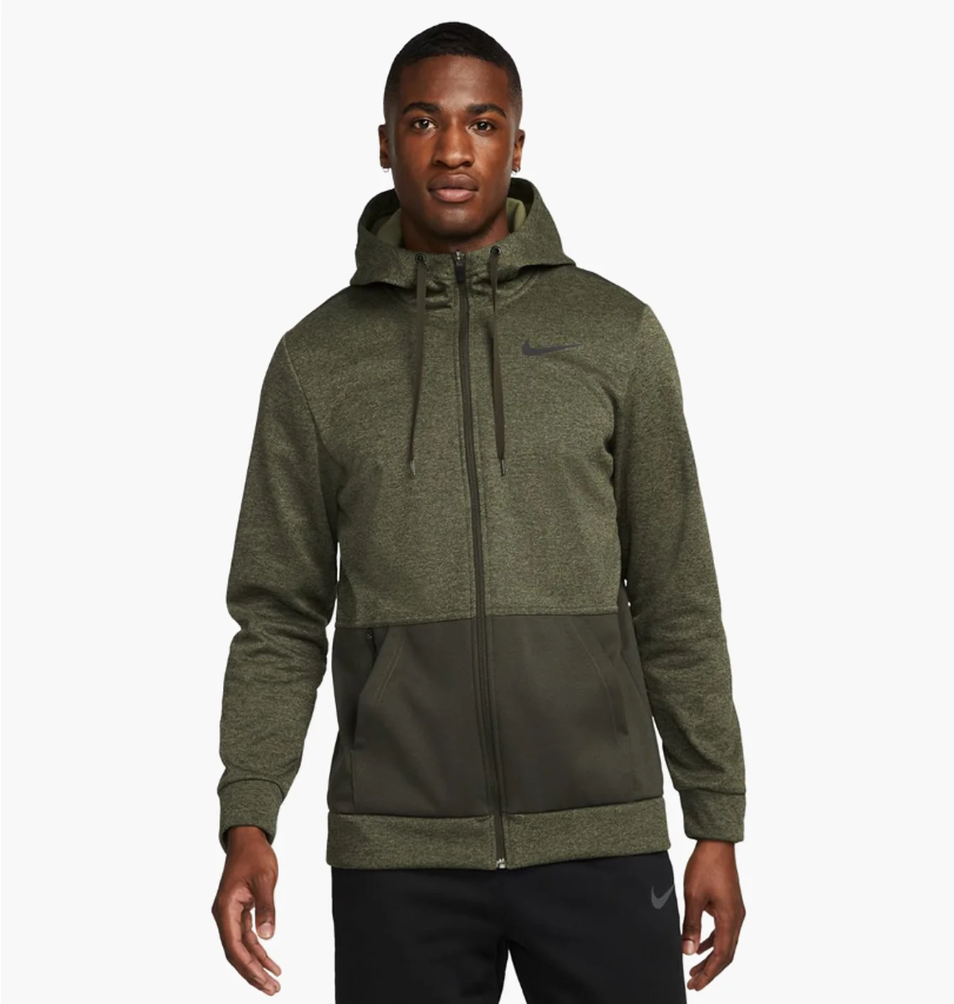 Толстовка чоловіча Nike M Nk Thrma Hd Fz Olive Cu6231-356