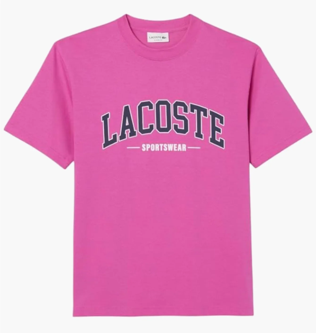 Футболка чоловіча Lacoste Sw Branding Tee Pink TH6565-51