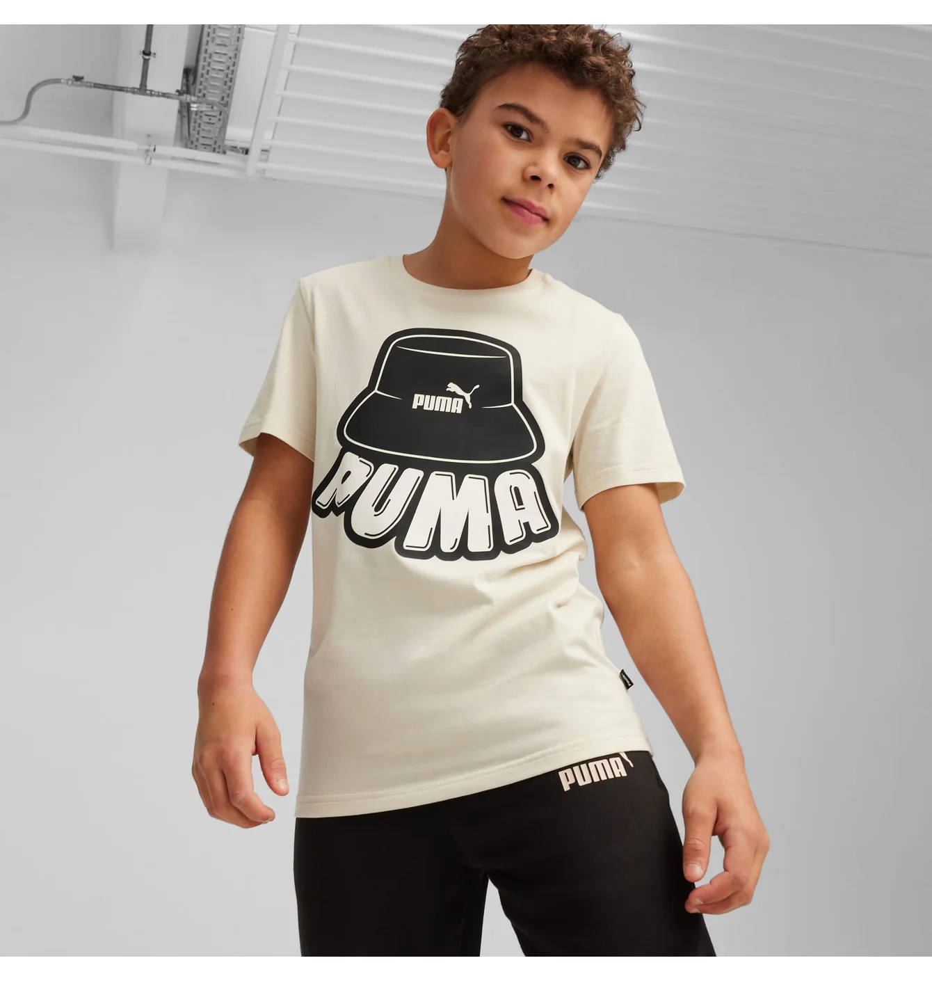 Футболка дитяча Puma Ess+ Mid 90S Youth Graphic Tee Beige 679720-87
