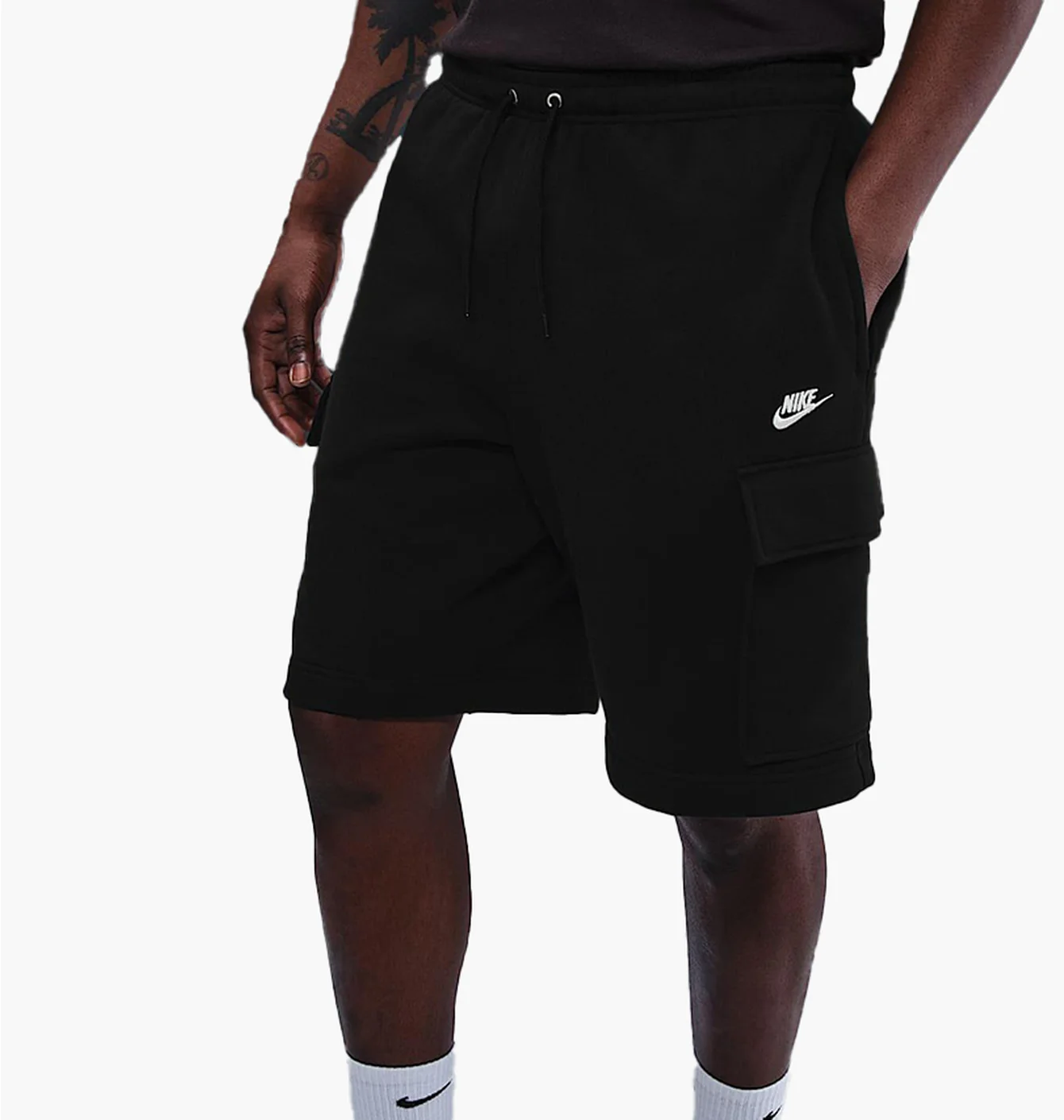 Шорти чоловічі Nike Club Fleece Cargo Black FN3525-010