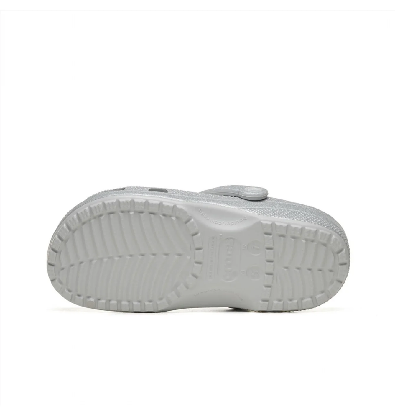 Тапочки жіночі CROCS Classic Glitter Clog Grey 205942-0IC