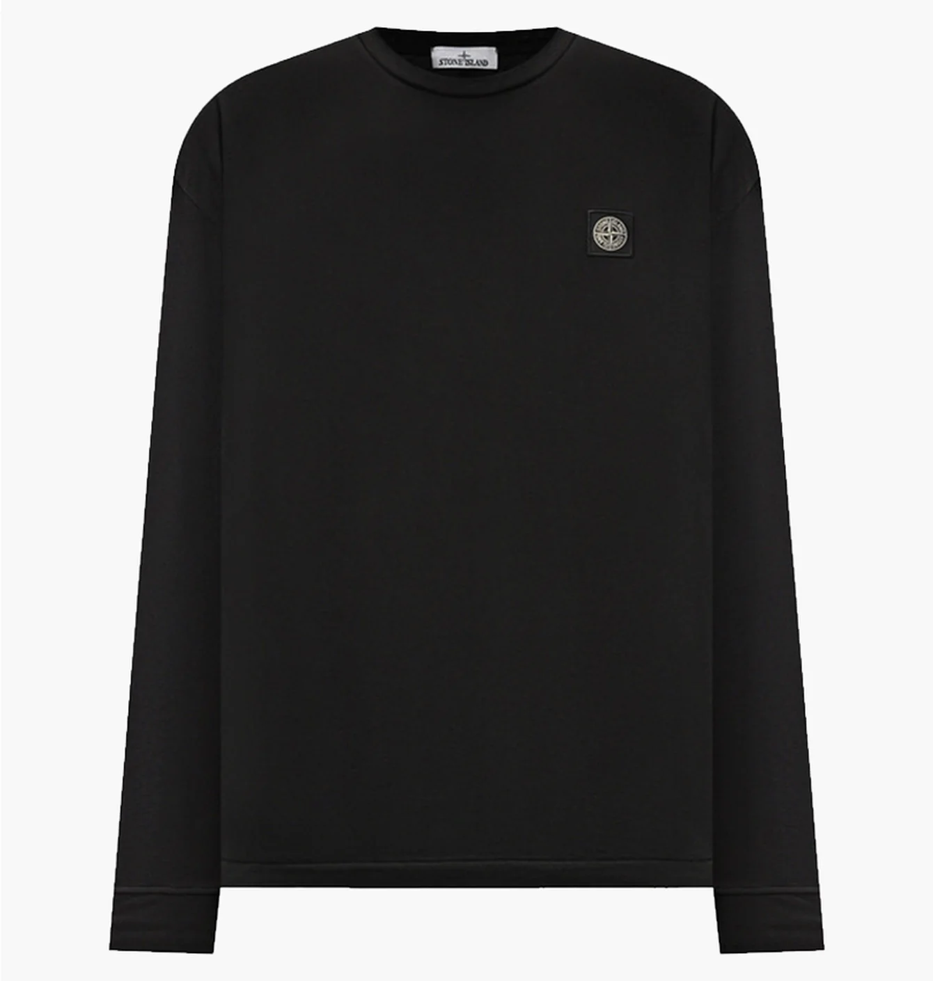 Лонгслів чоловічий Stone Island Logo L/S T-Shirt Black 811522713-A0029
