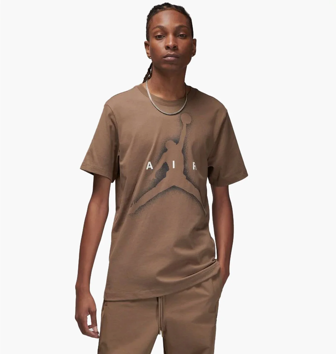 Футболка чоловіча Air Jordan M J Ess Graphic Ss Crew Brown Dv8420-274