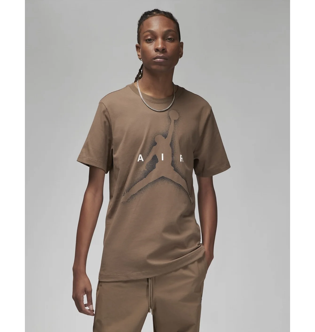 Футболка чоловіча Air Jordan M J Ess Graphic Ss Crew Brown Dv8420-274