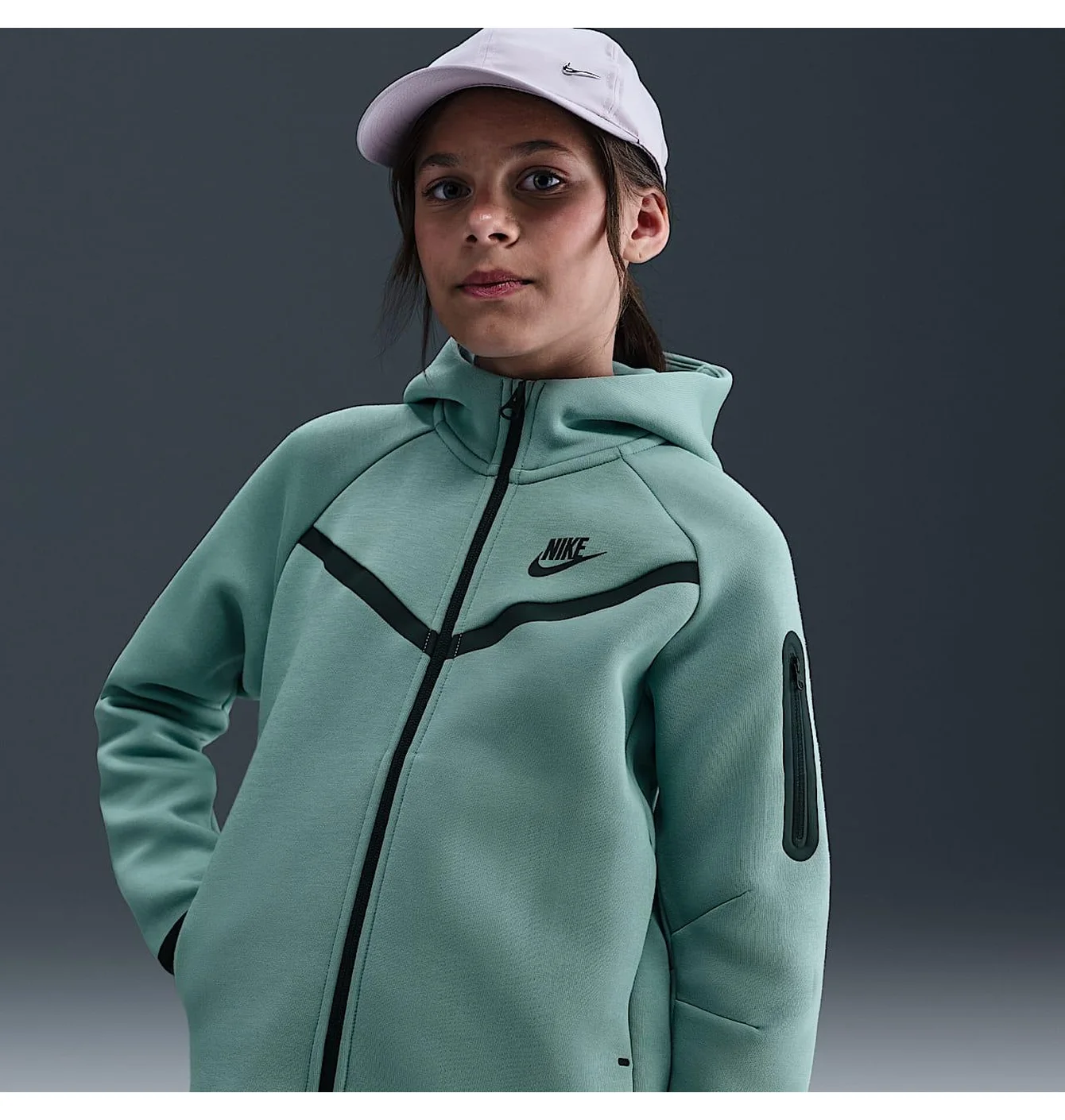 Толстовка дитяча Nike Sportswear Tech Fleece Turquoise HV8695-017