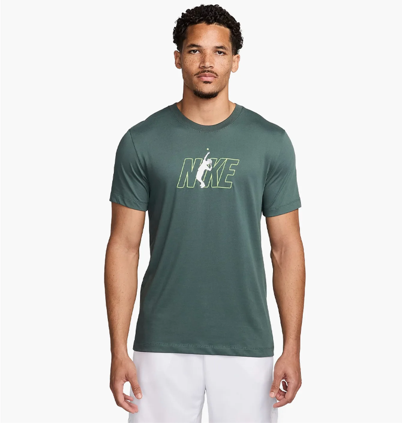 Футболка чоловіча Nike Court Tee Shirt Green FV8434-338