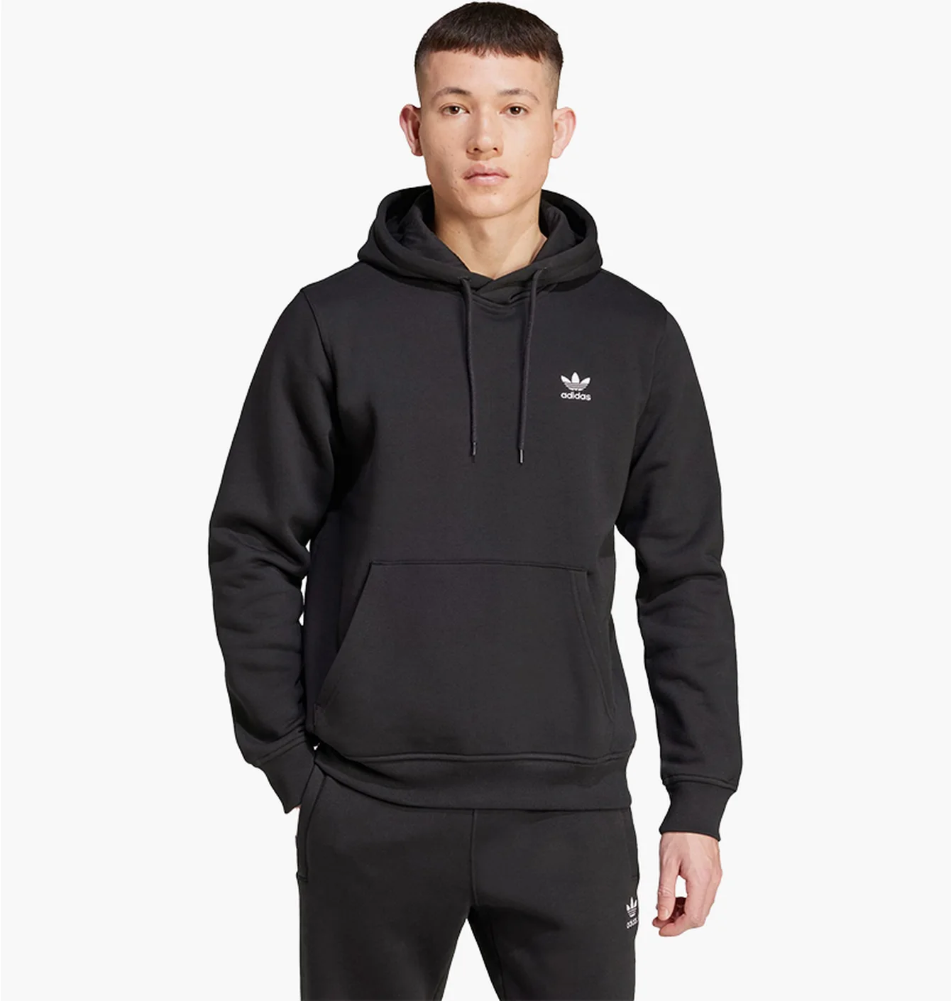 Худі чоловіче Adidas Trefoil Essentials Black IY4930