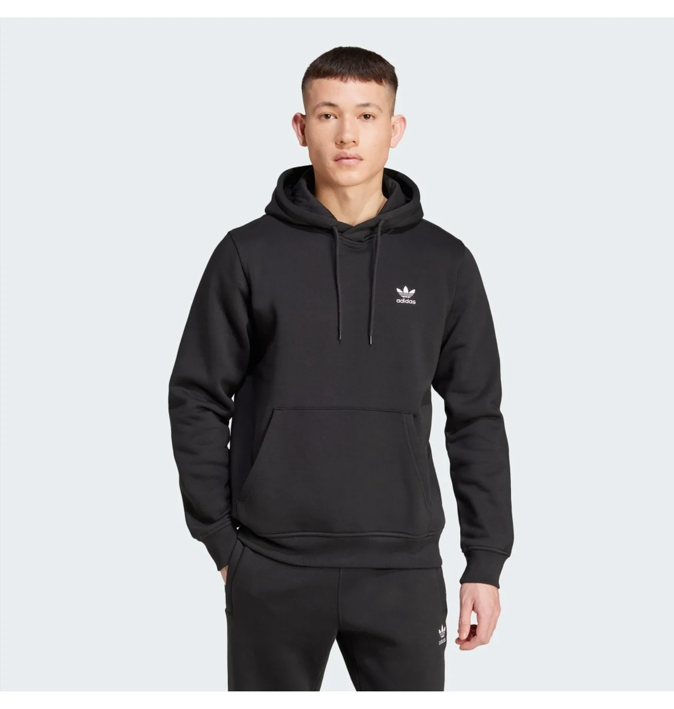 Худі чоловіче Adidas Trefoil Essentials Black IY4930