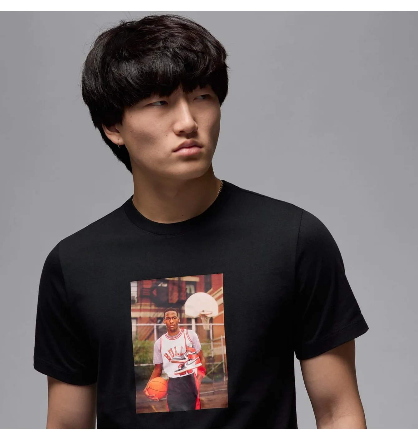 Футболка чоловіча Air Jordan Brand Photo Ss Crew Black HJ2354-010