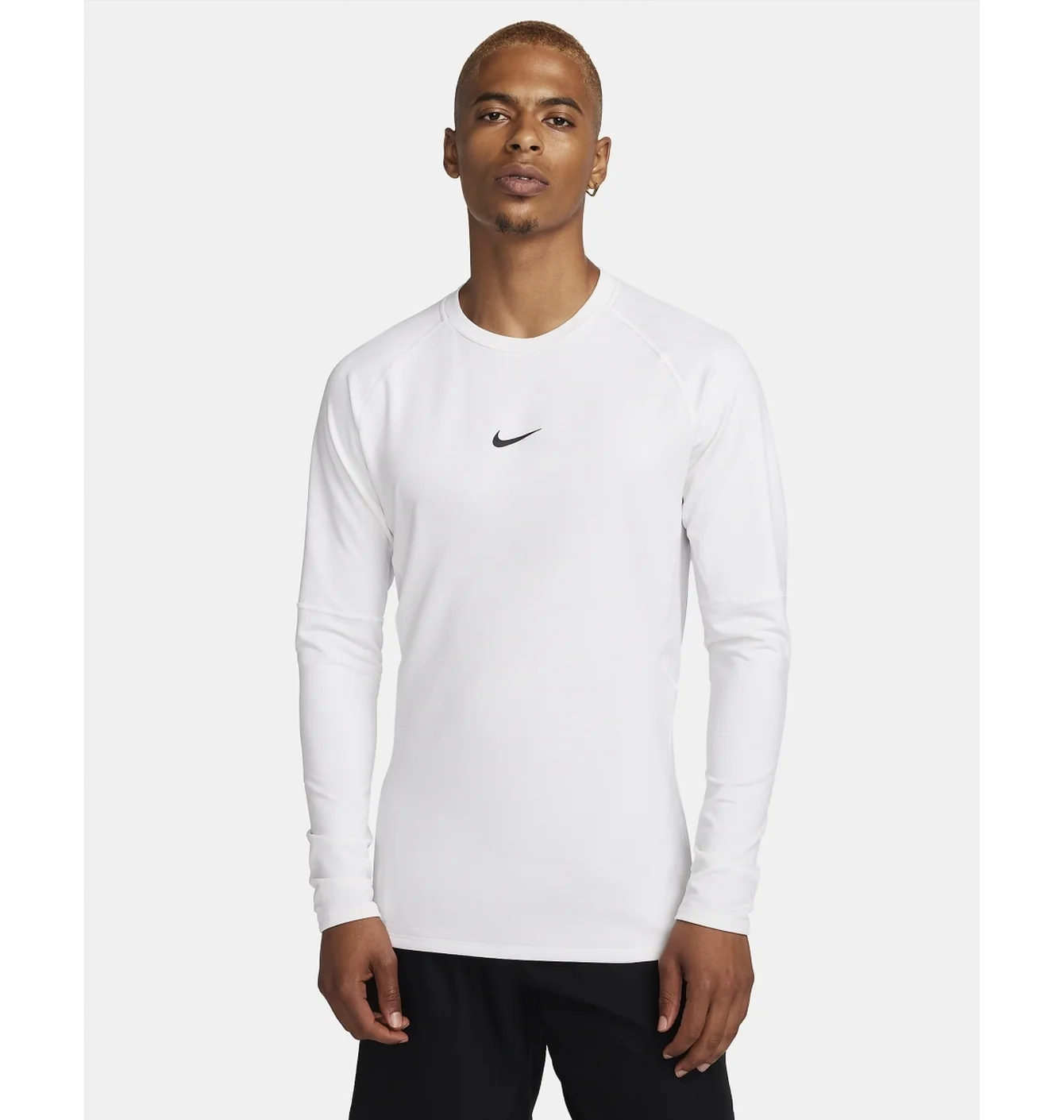 Лонгслів чоловічий Nike Pro Warm Long-Sleeve Top White FB7982-100