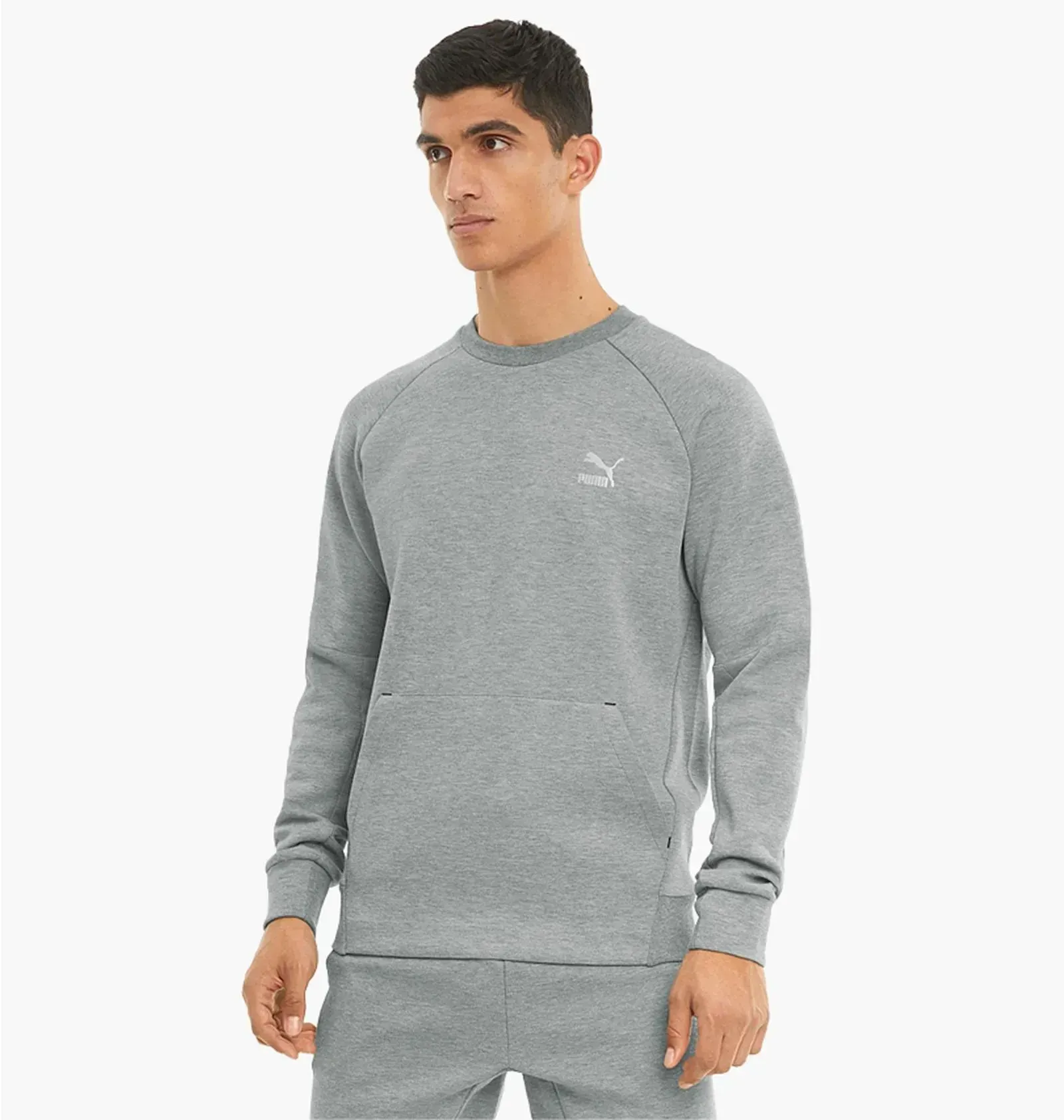 Кофта чоловіча Puma Classics Tech Crew Grey 53077903 (530779-03)