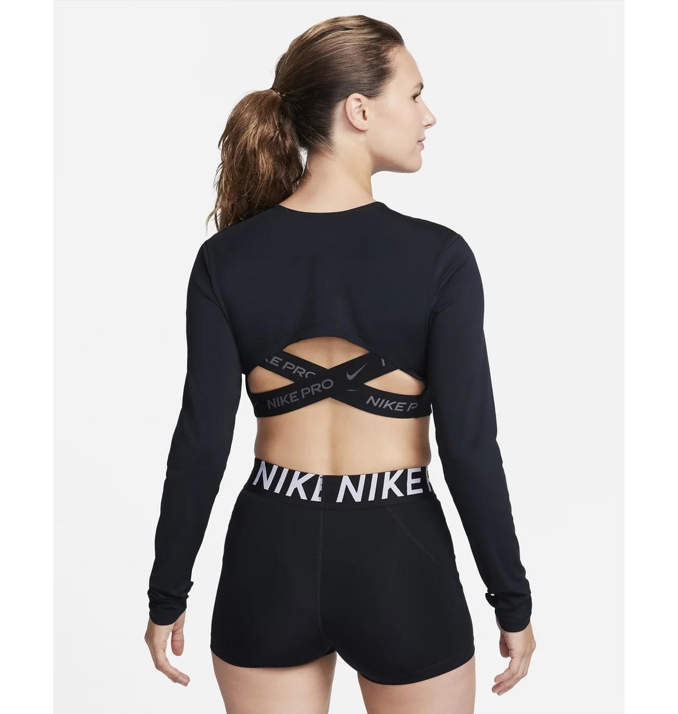 Топ жіночий Nike Pro Dri-Fit WomenS Cropped Long-Sleeve Top Black FB5233-010
