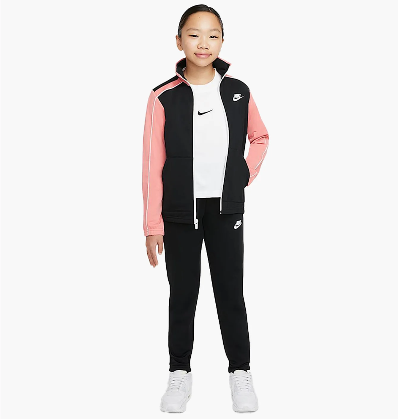 Спортивний костюм дитячий Nike Sportswear Black/Peach DH9661-013