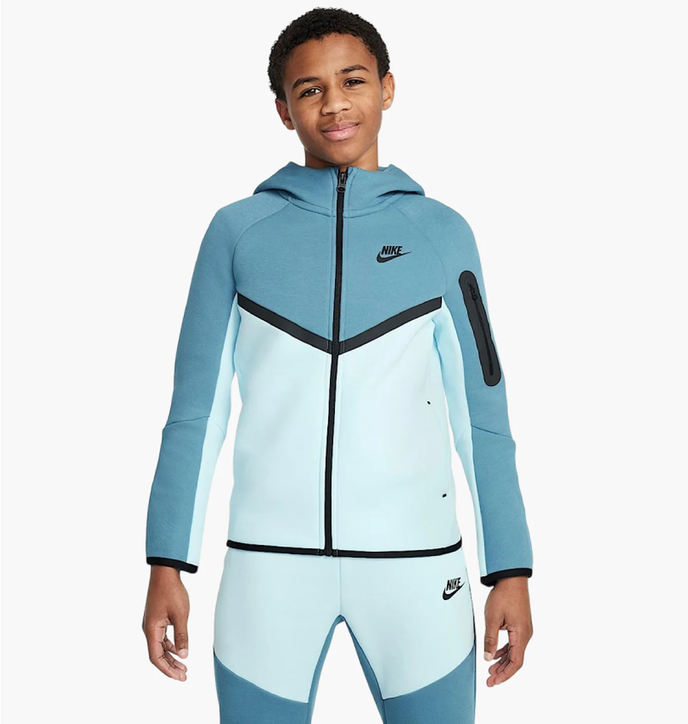 Толстовка дитяча Nike Sportswear Tech Fleece Light Blue/Blue HV5867-476