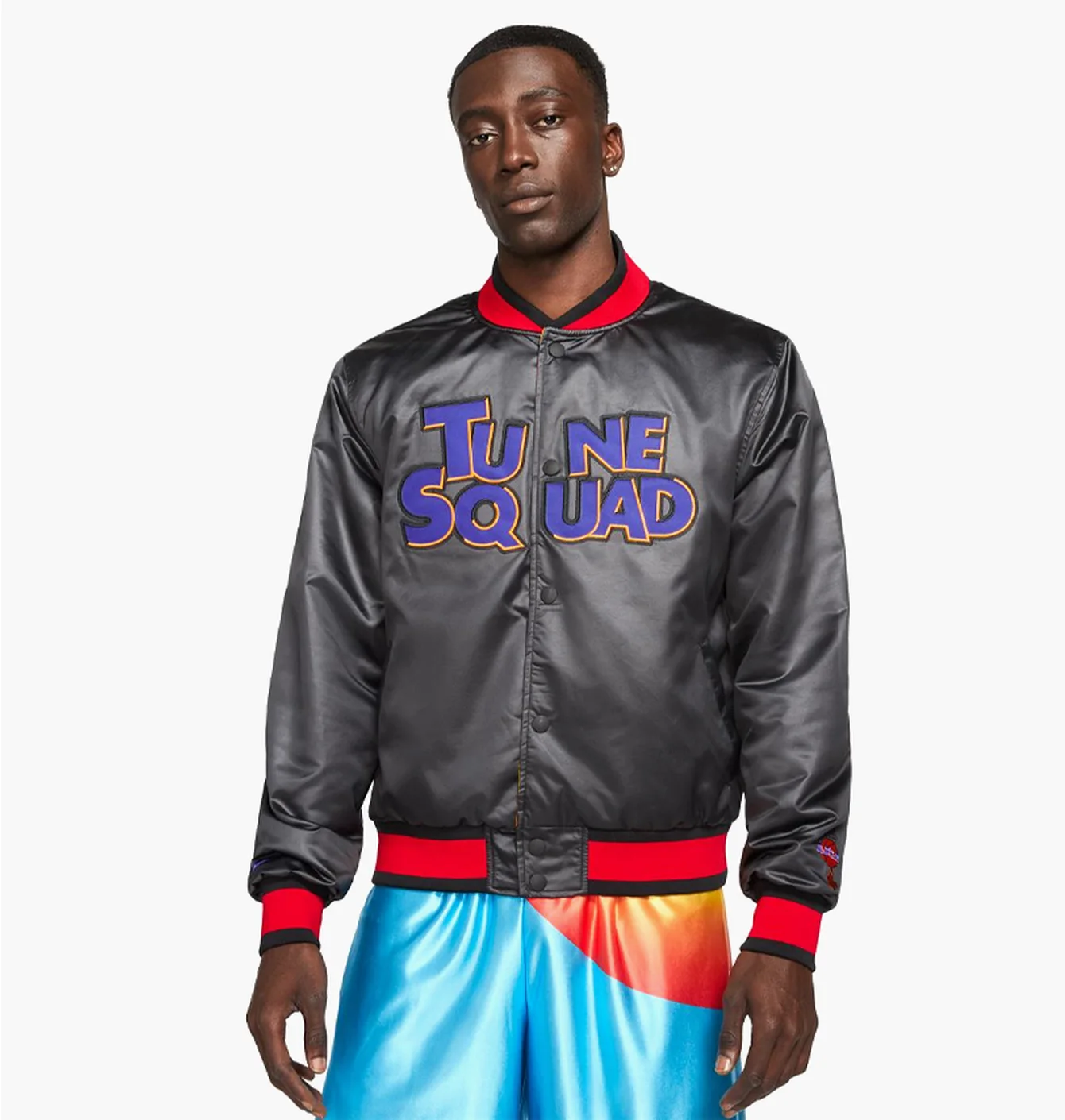 Куртка чоловіча Nike Lebron X Space Jam Varsity Black Dj3891-010