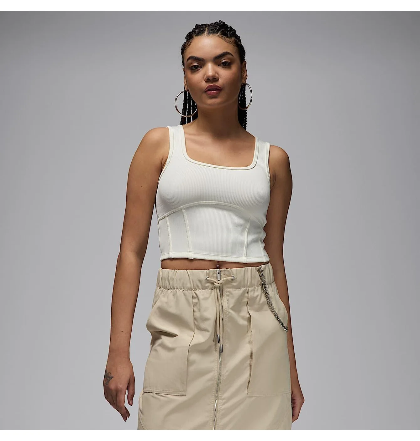 Майка жіноча Air Jordan Crop Lifestyle Tank Beige HJ0025-133