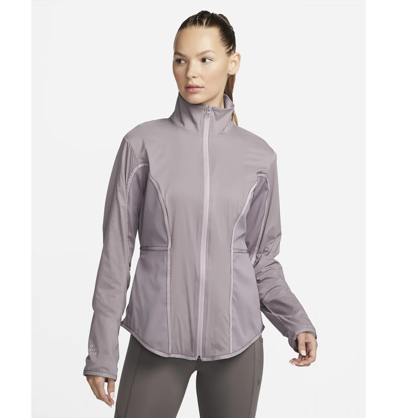 Вітровка жіноча Nike Sf Run Dvn Jkt Grey Dq6561-531