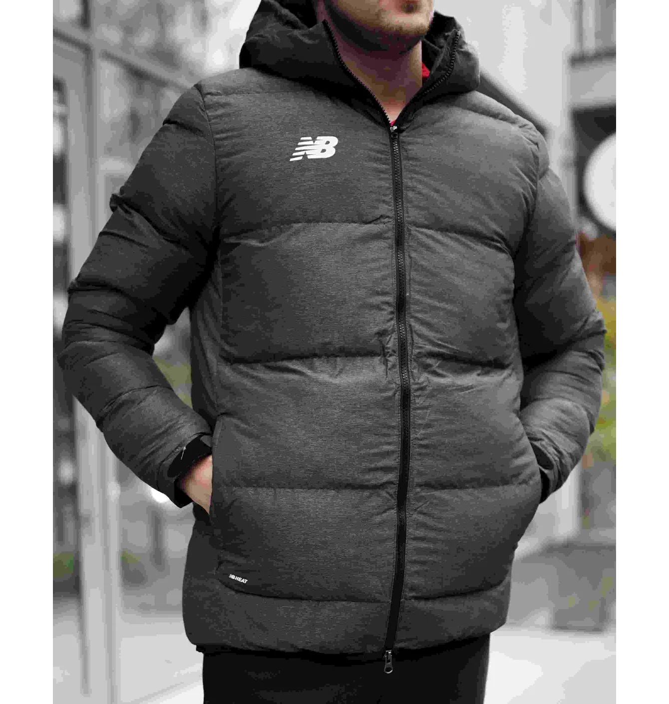 Пуховик чоловічий New Balance Team Base Black MJ031540BMR