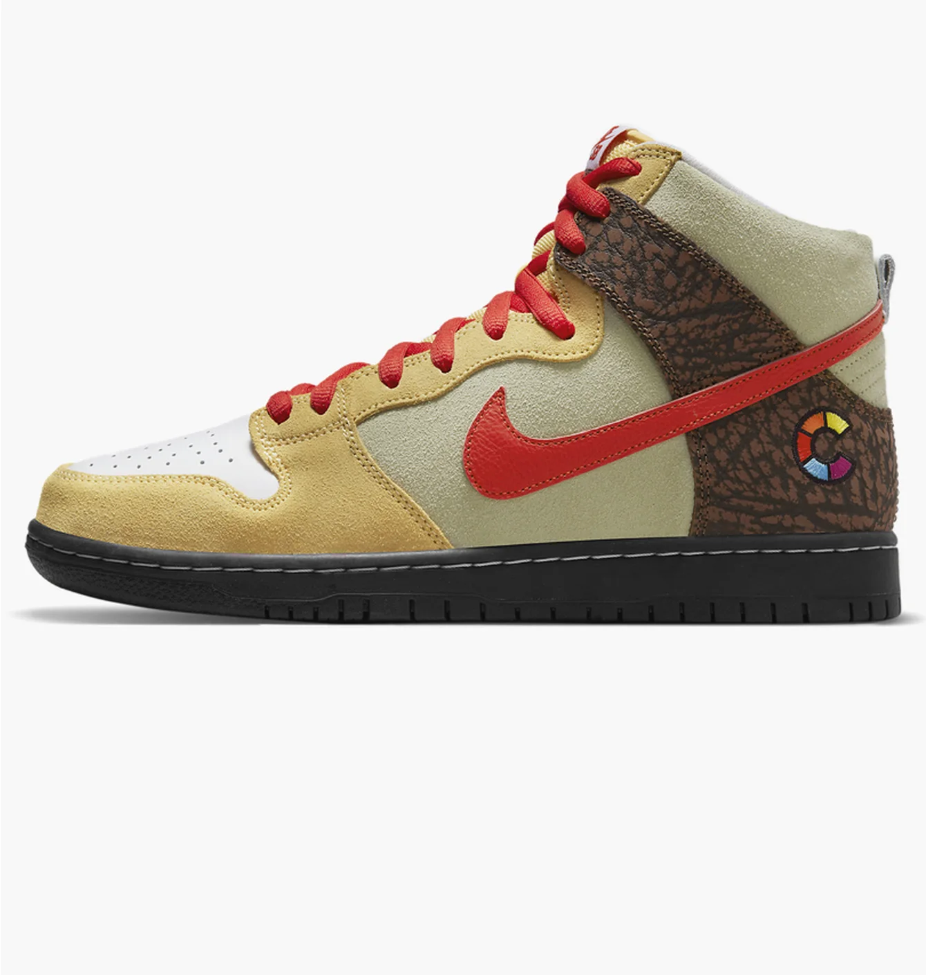 Кросівки унісекс Nike Sb Dunk High Color Skates Kebab And Destroy White/Brown Cz2205-700