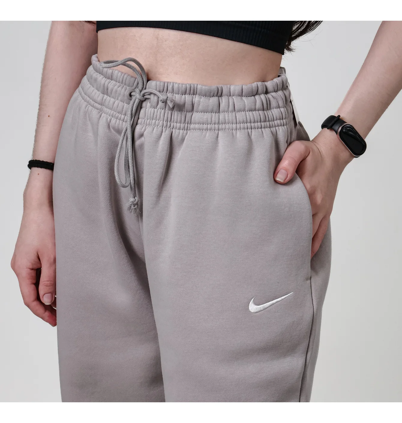 Штани жіночі Nike Sportswear Phoenix Fleece Grey FZ5996-009