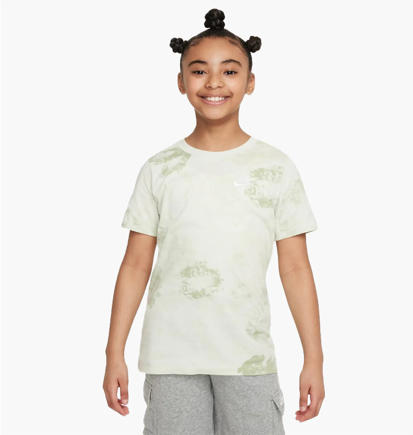 Футболка дитяча Nike K Nsw Tee Club Ssnl Aop Beige FN9612-022