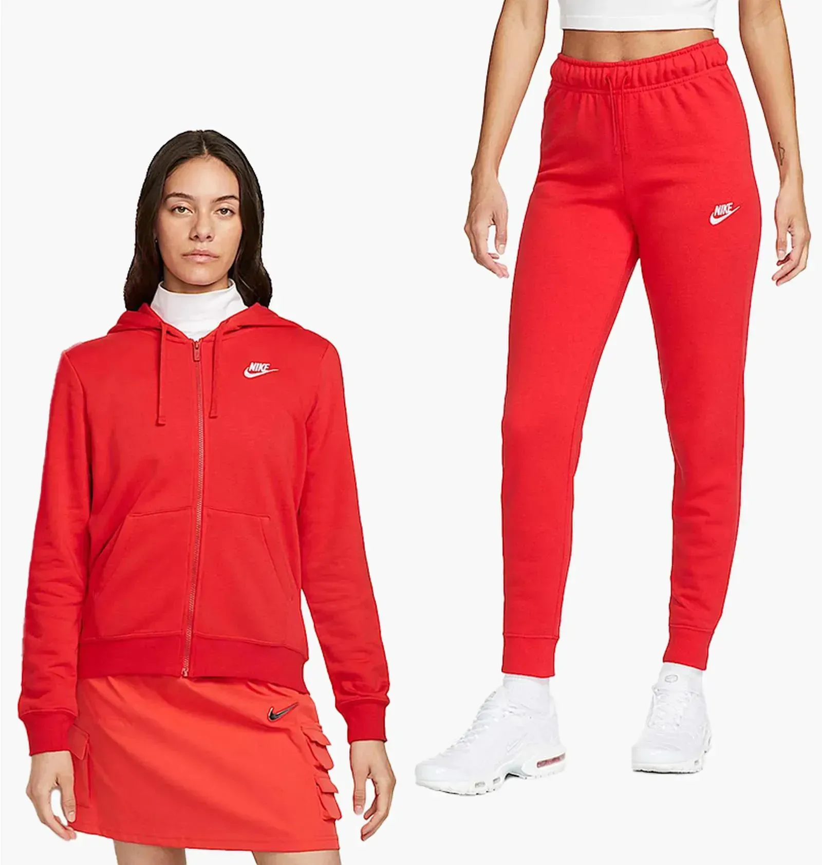 Спортивний костюм унісекс Nike Nsw Club Flc Fz Red (DQ5471-657__DQ5174-657)