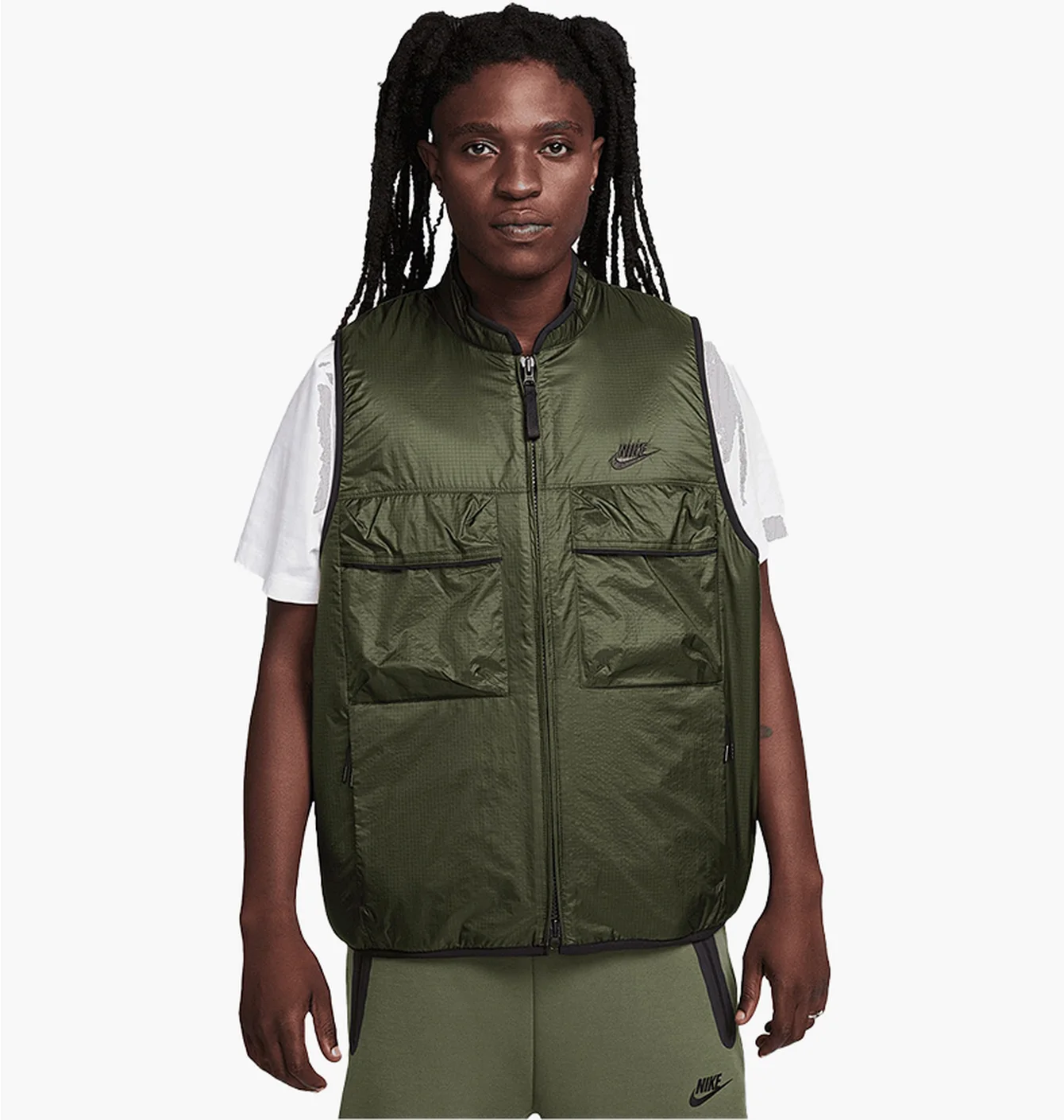 Жилетка чоловіча Nike Sportswear Tech Fleece Utility Vest Green FD0755-325