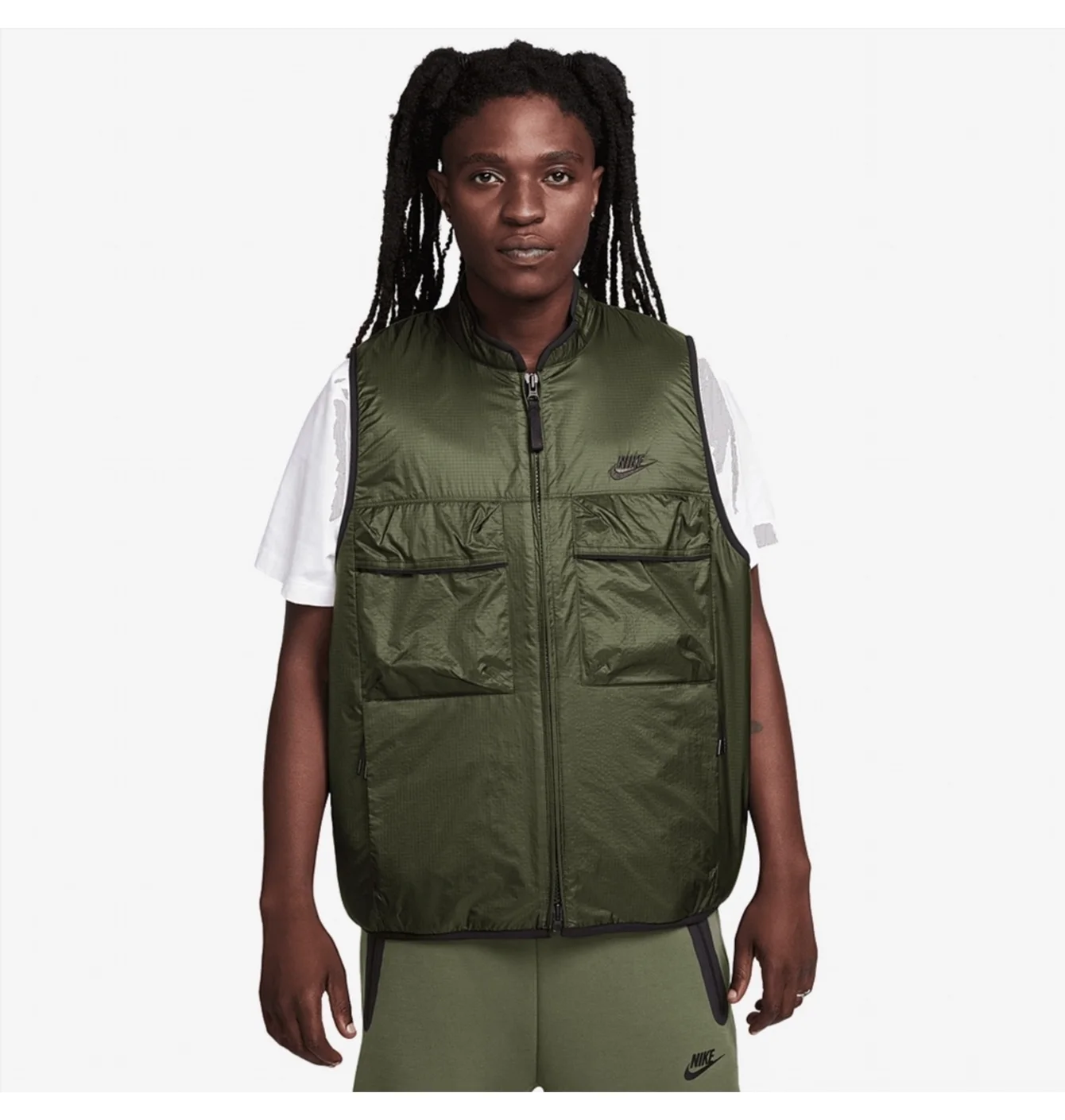 Жилетка чоловіча Nike Sportswear Tech Fleece Utility Vest Green FD0755-325