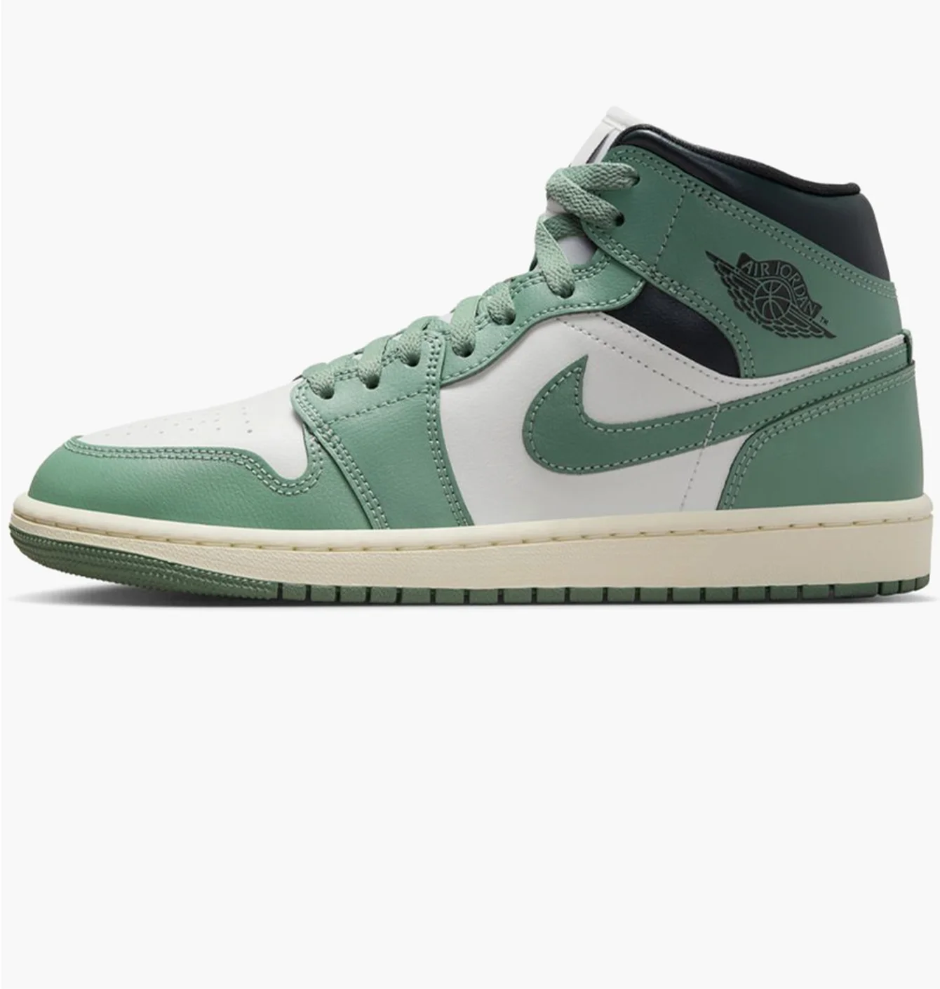 Кросівки жіночі Air Jordan Air 1 Mid Green/White BQ6472-130