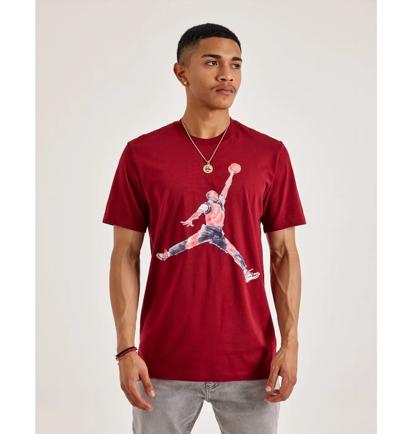 Футболка чоловіча Air Jordan Watercolor Tee Red FN5980-677