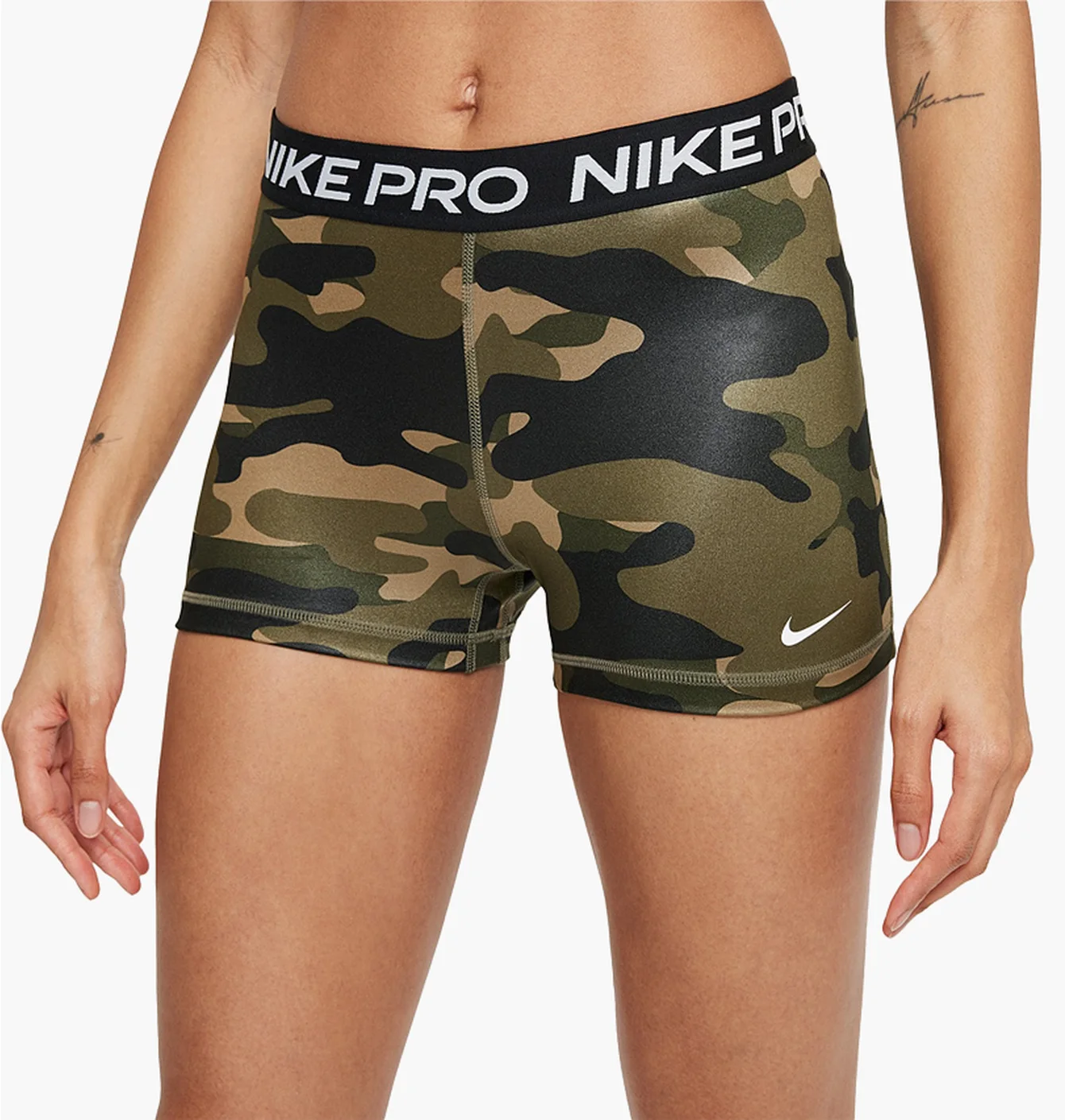 Шорти жіночі Nike Pro Dri-Fit 3Inch Short Camo/Green DJ6440-222