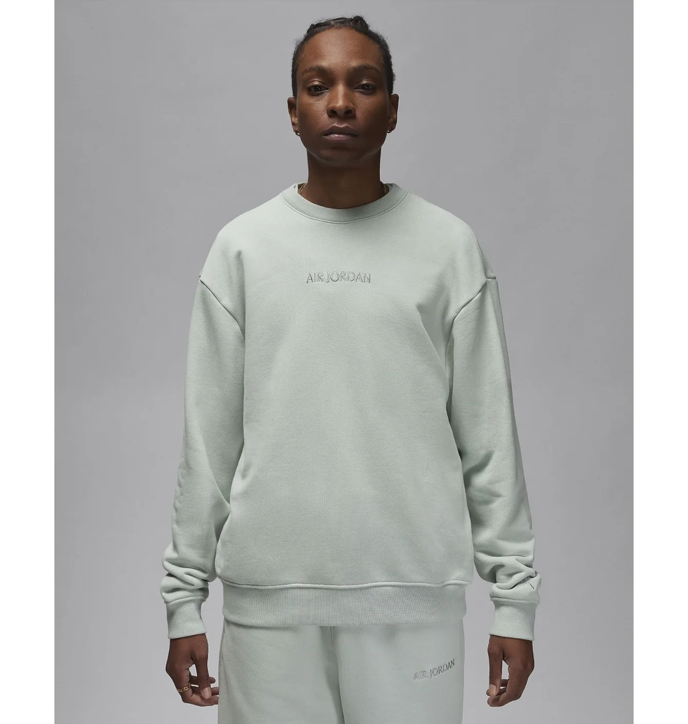 Світшот чоловічий Air Jordan Wordmark Fleece Crewneck Sweatshirt Grey FJ7788-034