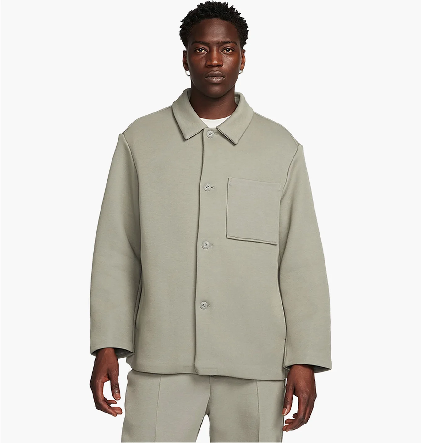 Куртка чоловіча Nike Sportswear Tech Fleece Reimagined Oversized Shacket Olive FB8167-053