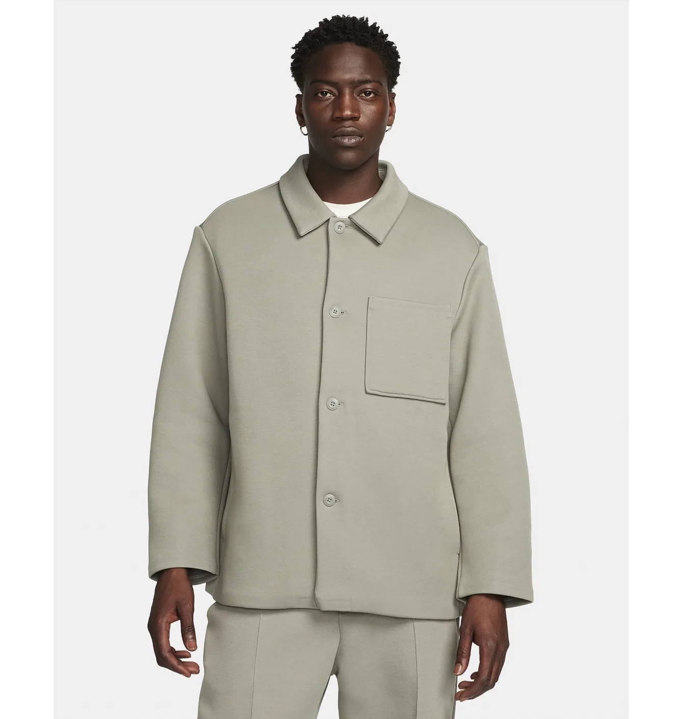 Куртка чоловіча Nike Sportswear Tech Fleece Reimagined Oversized Shacket Olive FB8167-053
