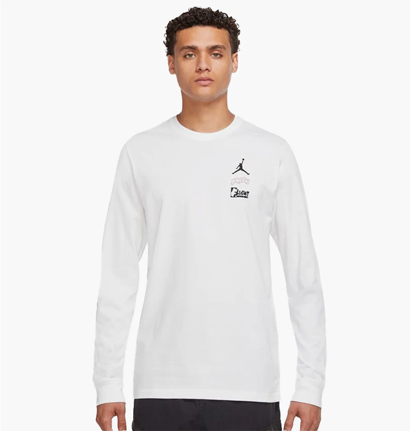 Світшот чоловічий Air Jordan M J Flt Team Ls Crew White Dh8944-100