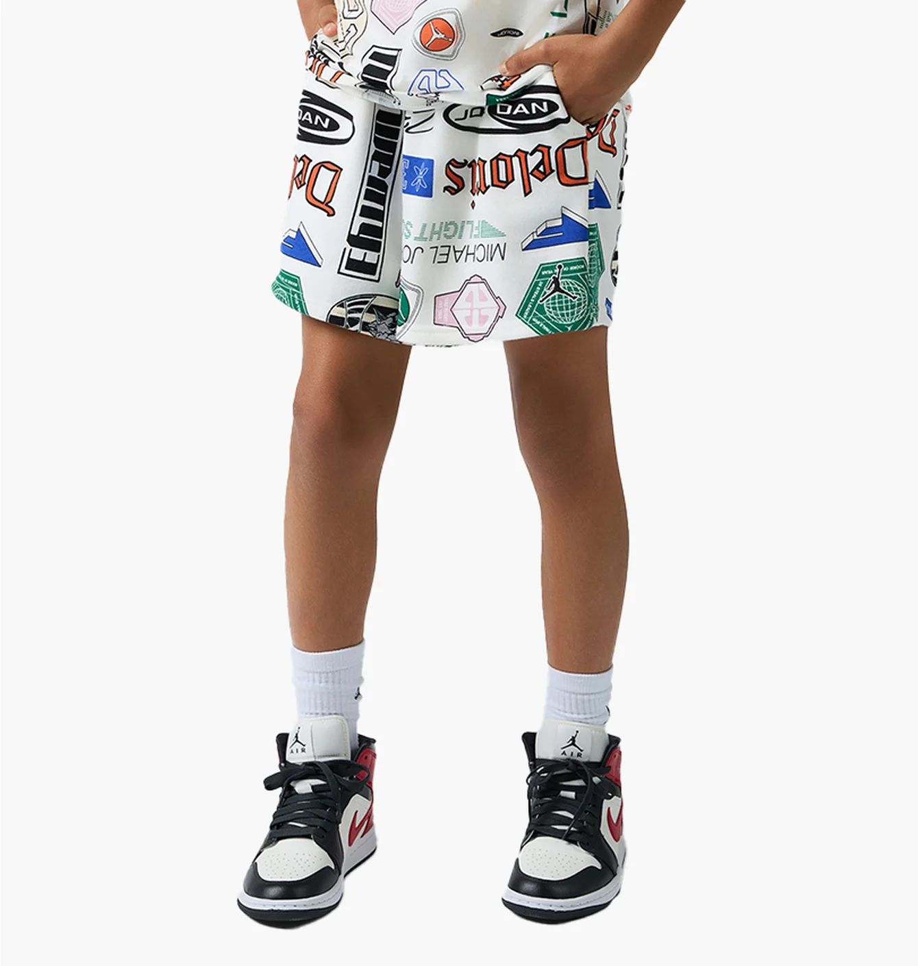 Шорти дитячі Air Jordan Essentials French Terry Printed White 95D743-782