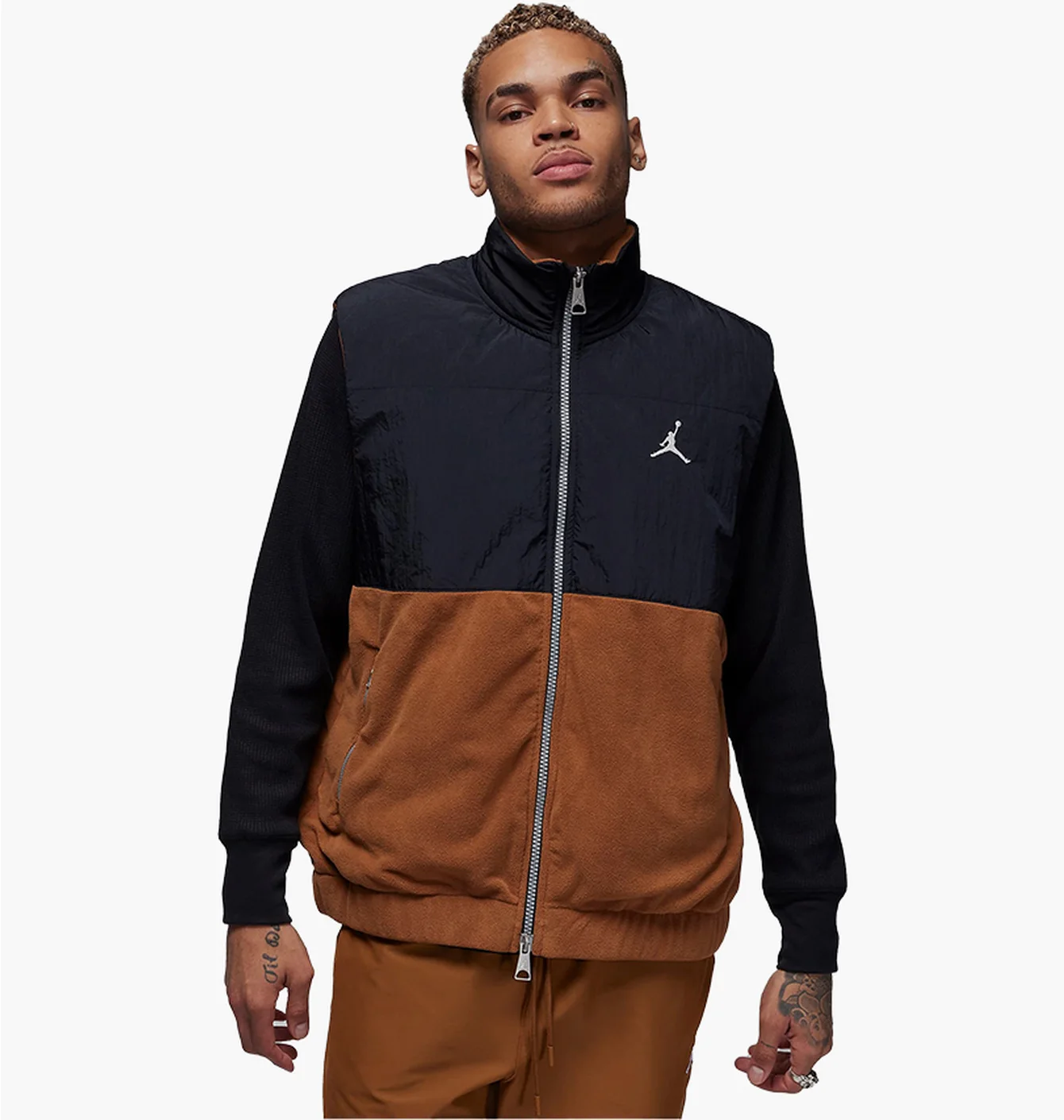 Куртка чоловіча Air Jordan Essentials Winter Vest Black/Brown FD8628-281