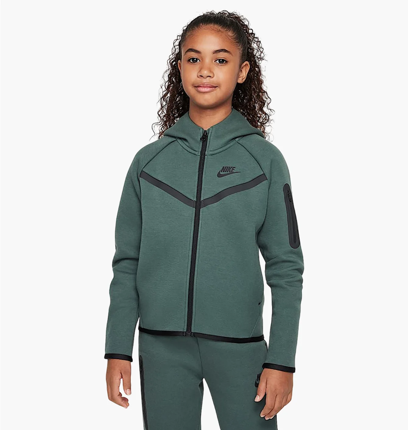 Толстовка дитяча Nike Sportswear Tech Fleece Green HV8695-338