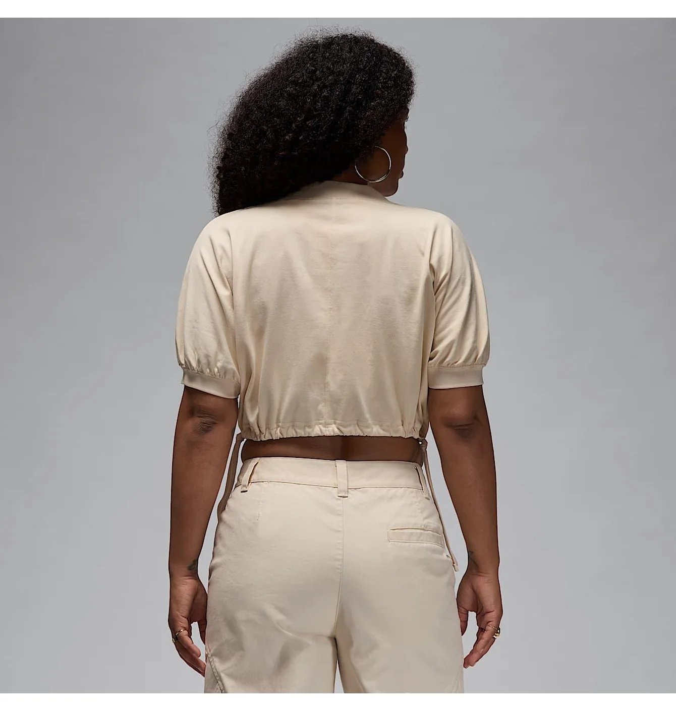 Кофта жіноча Air Jordan WomenS Knit Cropped Top Beige FN5727-203