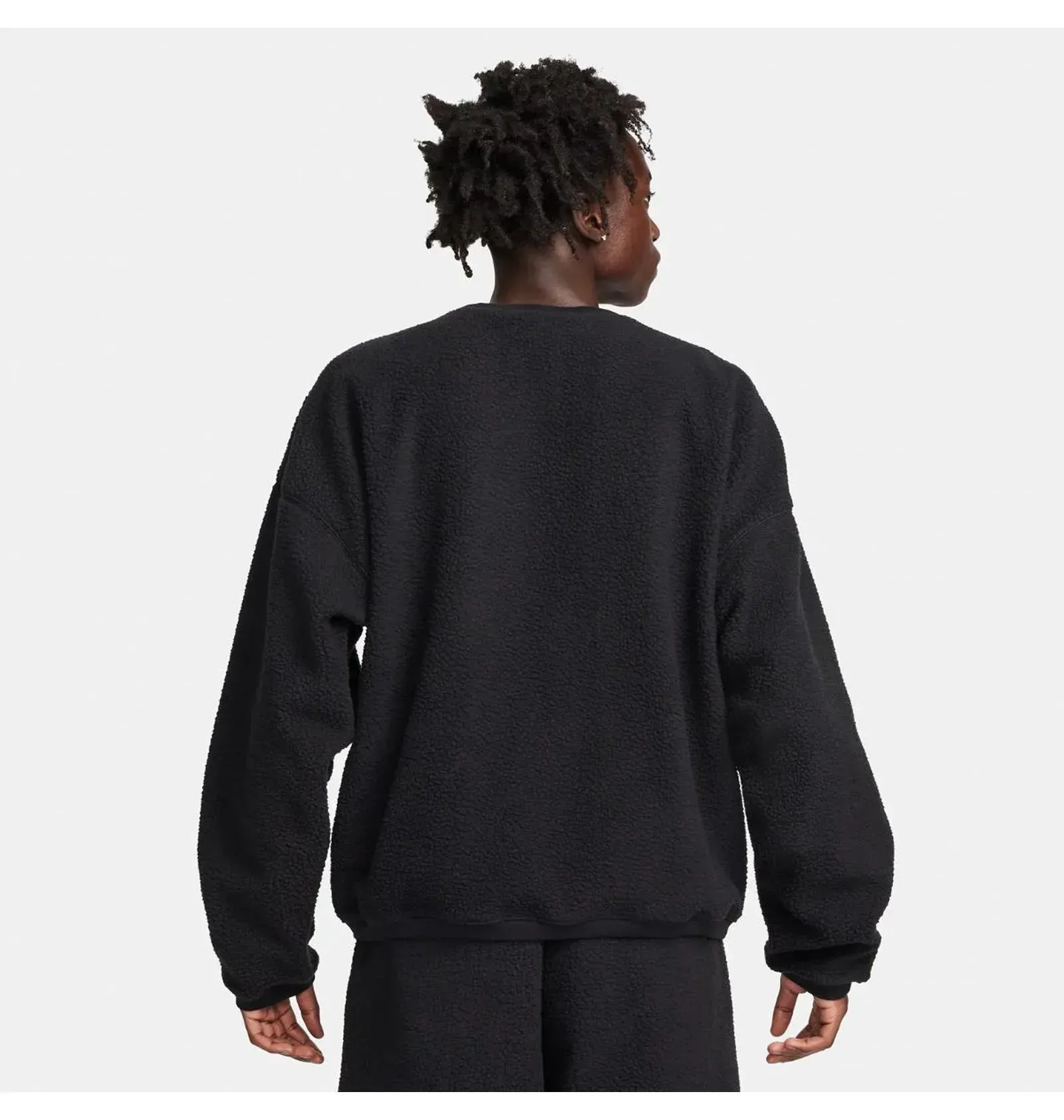Кофта чоловіча Nike M Club+ Sherpa Wntr Crew Black (FB8378-010)