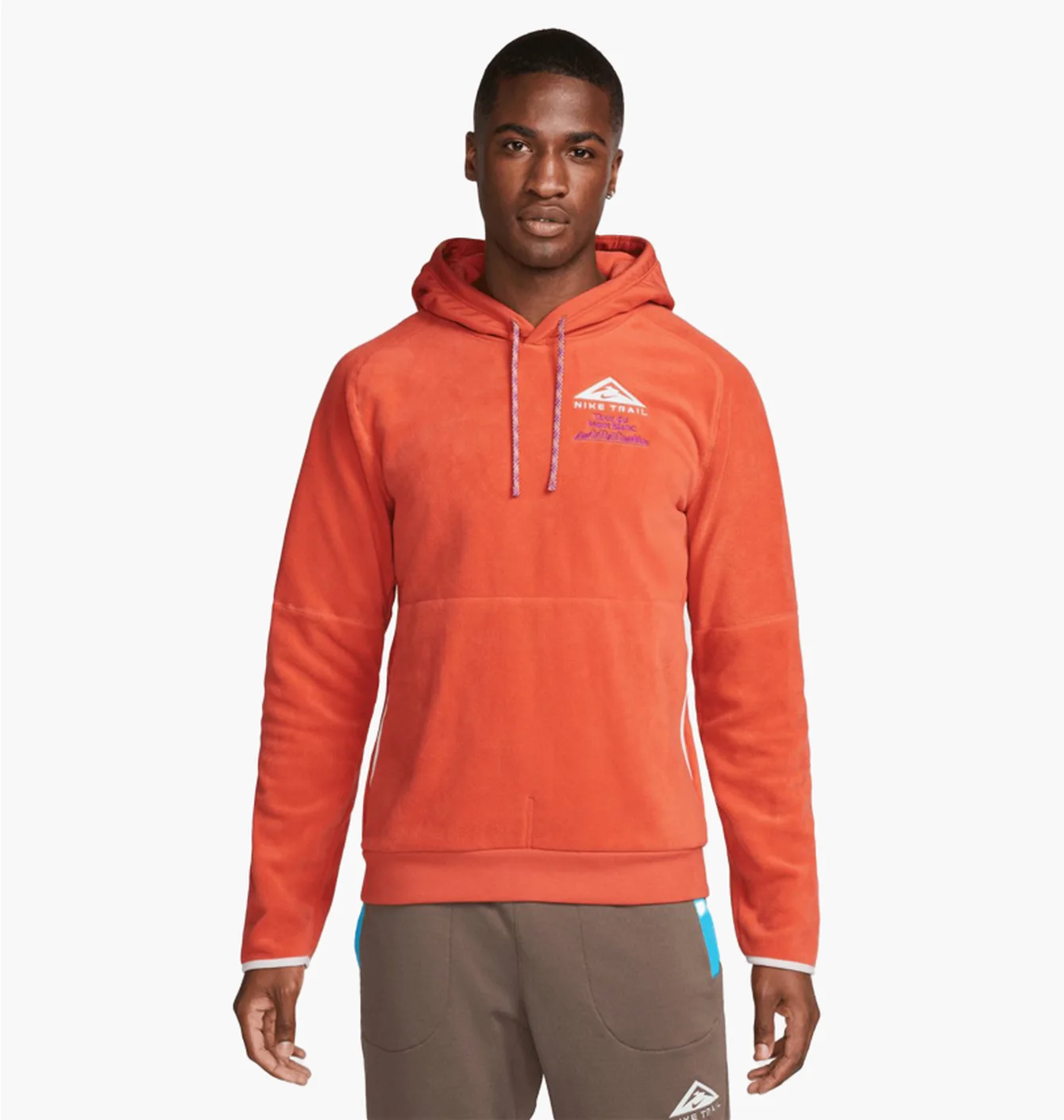 Худі чоловіче Nike Trail Mount Blanc Orange DR2582-861