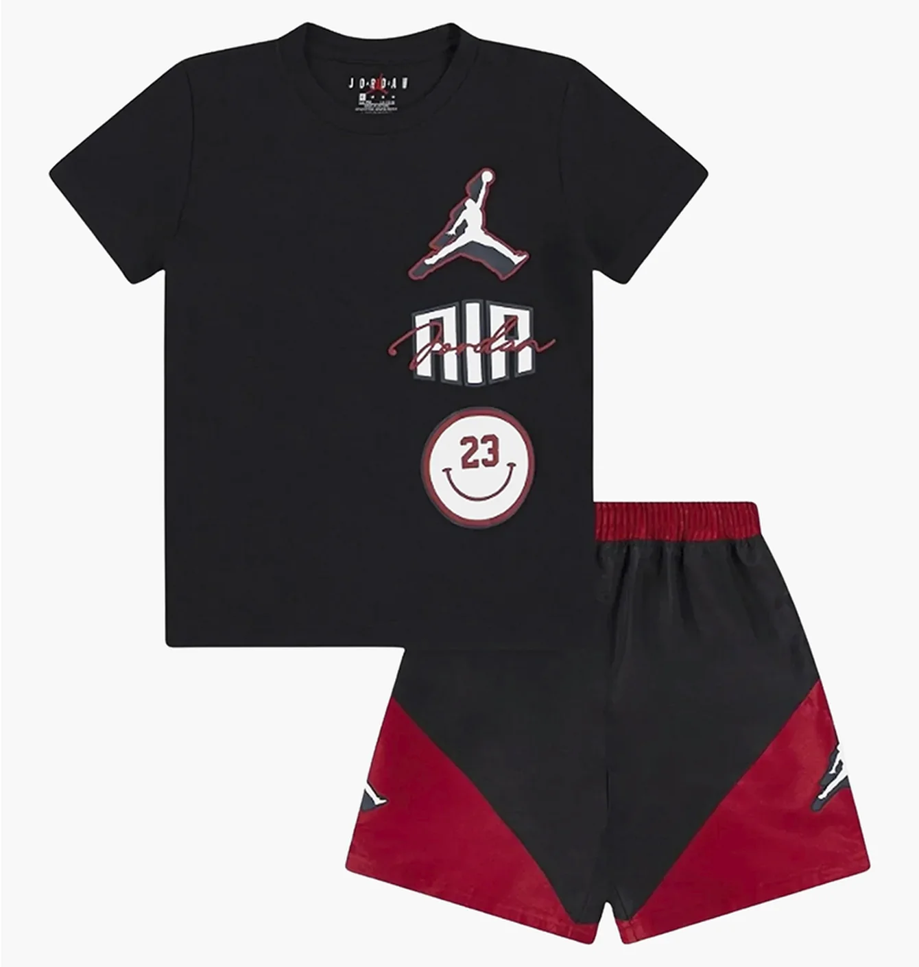 Спортивний костюм дитячий Air Jordan Stacked Short Preschool Lifestyle Matching Set Black 85D768-023