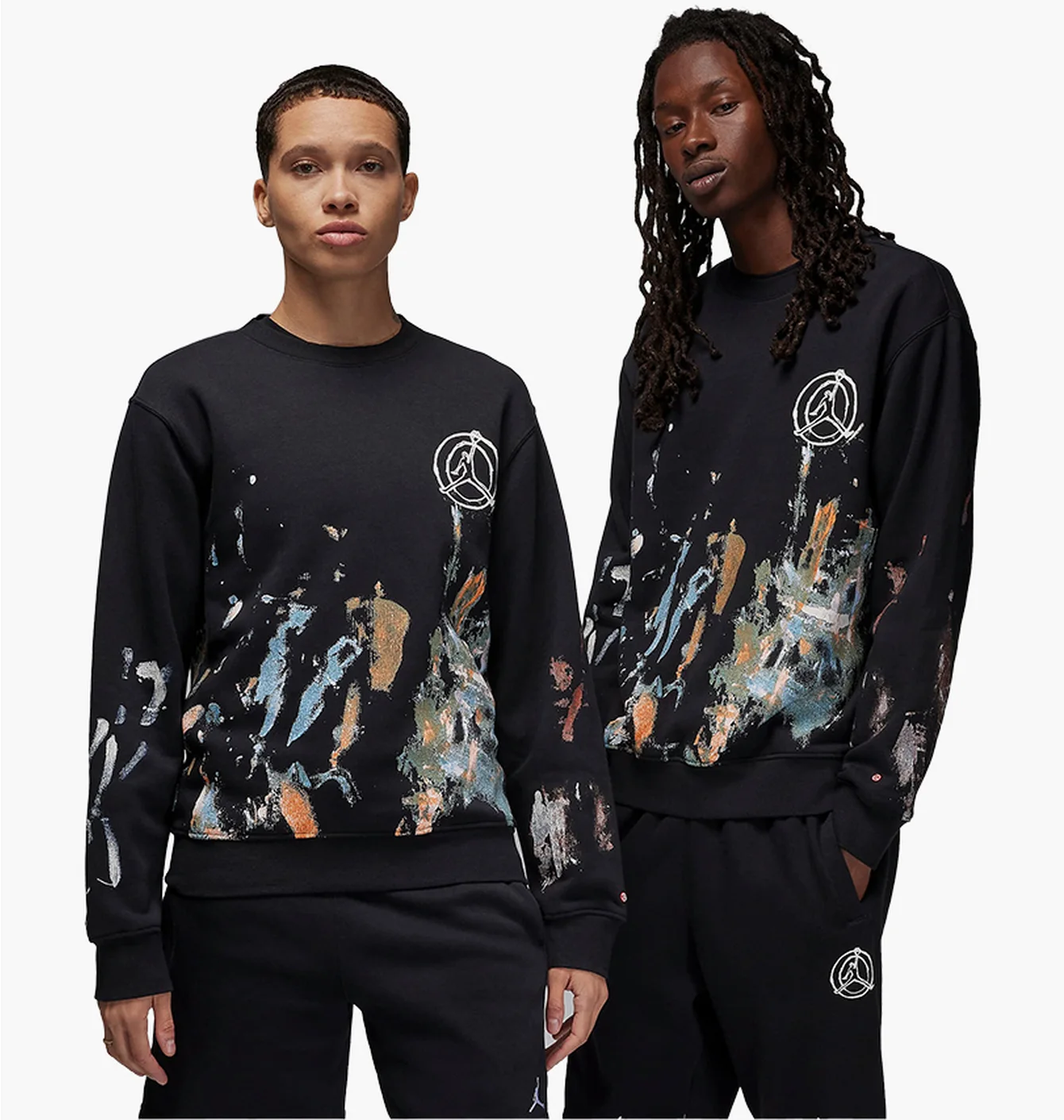 Світшот унісекс Air Jordan Artist Series By Jammie Holmes Fleece Crew-Neck Sweatshirt Black FB6990-010