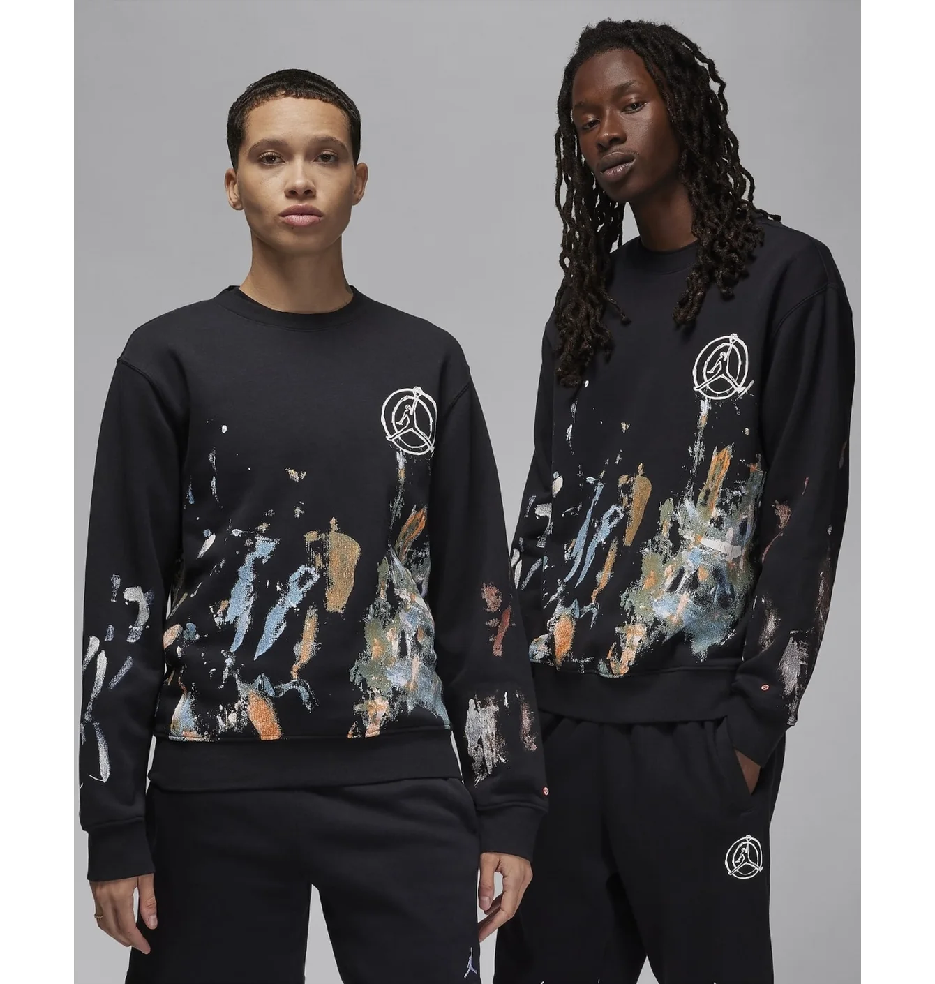 Світшот унісекс Air Jordan Artist Series By Jammie Holmes Fleece Crew-Neck Sweatshirt Black FB6990-010