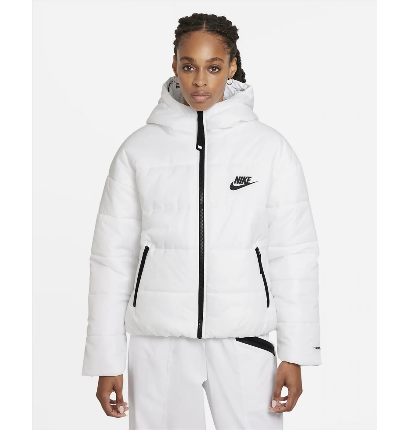 Пуховик жіночий Nike W Nsw Tf Rpl Classic Hd Jkt White DJ6995-100