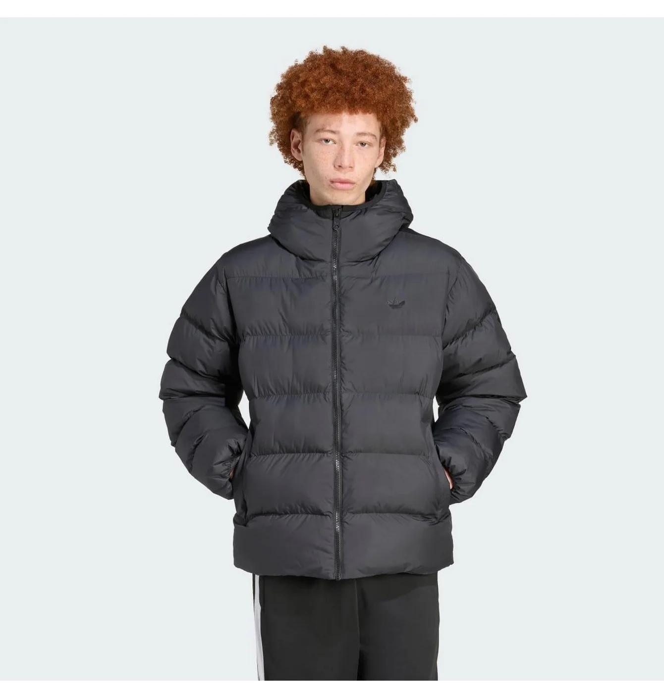 Пуховик чоловічий Adidas Tonal Hooded Black JX4123