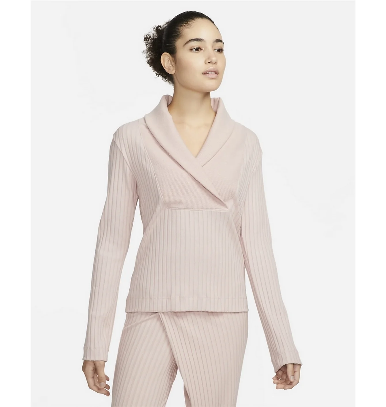 Кофта жіноча Nike Yoga Luxe Pink DD5828-601
