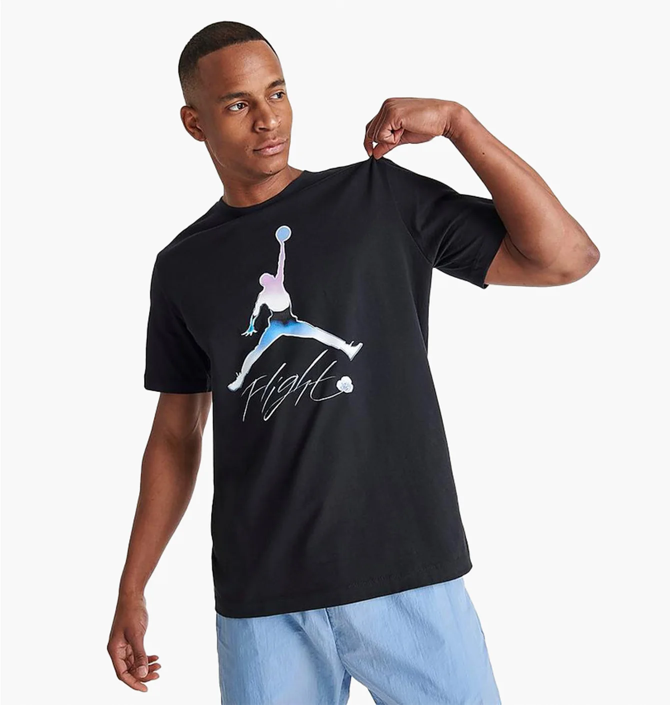 Футболка чоловіча Air Jordan Flight Metallic Graphic T-Shirt Black Dv8414-010
