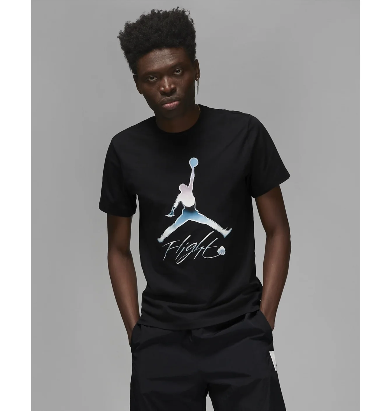 Футболка чоловіча Air Jordan Flight Metallic Graphic T-Shirt Black Dv8414-010